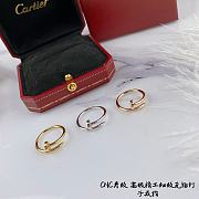 Cartier Miniature nail ring in gold/rose gold/silver - 3