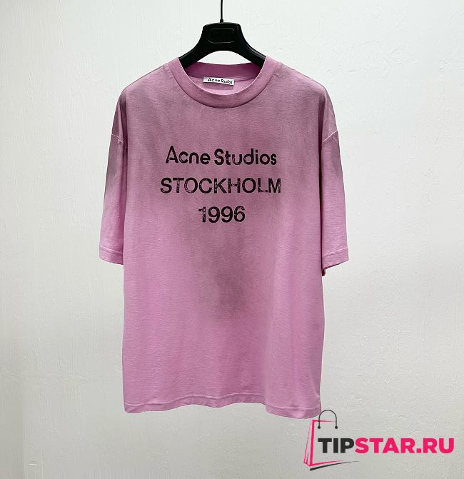 Acne Studios T-Shirt In Pink - 1
