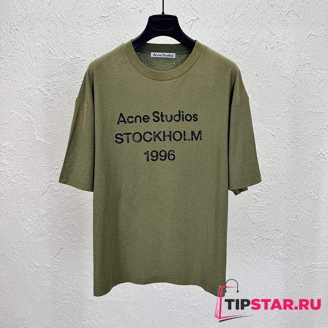 Acne Studios T-Shirt In Green - 1