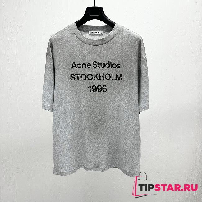 Acne Studios T-Shirt In Gray - 1