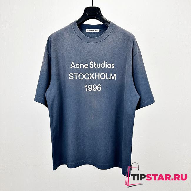 Acne Studios T-Shirt In Dark Blue - 1