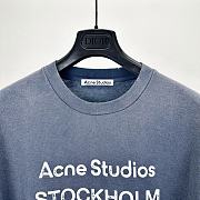 Acne Studios T-Shirt In Dark Blue - 4