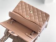 Chanel Classic Flap Bag Carviar Leather In Dark beige Size 23 cm - 3