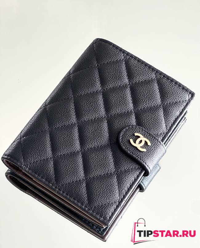 Chanel Passport Holder In Black - 1