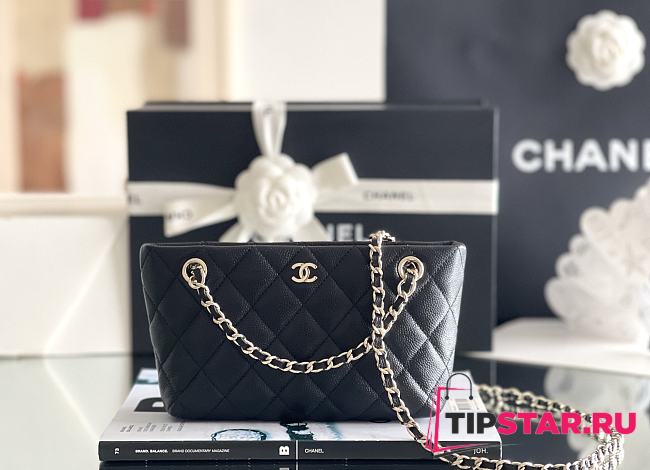 Chanel Amini Tote Bag In Black - 1