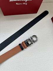Ferragamo Belt In Silver/Gold Buckle 34mm Brown - 3