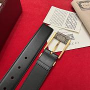Gucci Smooth Leather Classic Pin Buckle Belt 3.5 cm - 4
