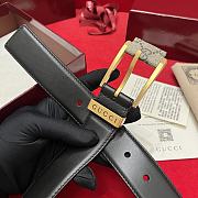 Gucci Smooth Leather Classic Pin Buckle Belt 3.5 cm - 2