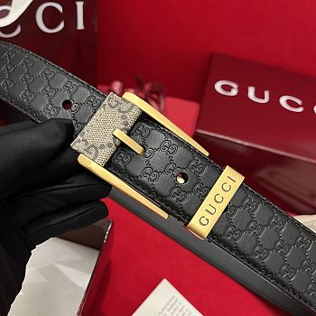 Gucci Classic Pin Buckle Belt In Black 3.5 cm