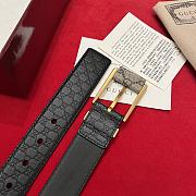 Gucci Classic Pin Buckle Belt In Black 3.5 cm - 6