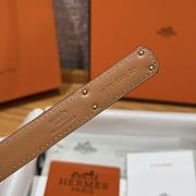 Hermes Epsom calfskin belt white 1.8 cm - 5