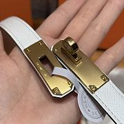 Hermes Epsom calfskin belt white 1.8 cm - 4