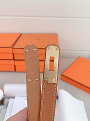 Hermes Epsom calfskin belt brown 1.8 cm - 6