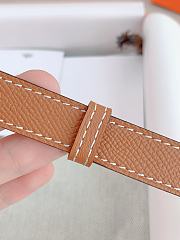 Hermes Epsom calfskin belt brown 1.8 cm - 3