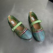 Alaia color-blocked woven shoes 06 - 5