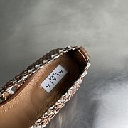 Alaia color-blocked woven shoes 04 - 6