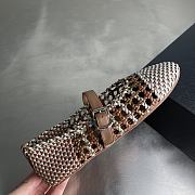 Alaia color-blocked woven shoes 04 - 5