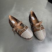 Alaia color-blocked woven shoes 04 - 3