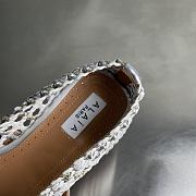Alaia color-blocked woven shoes 03 - 6