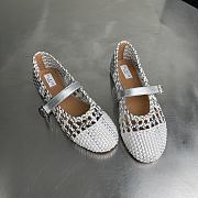 Alaia color-blocked woven shoes 03 - 2