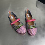 Alaia color-blocked woven shoes 01 - 2
