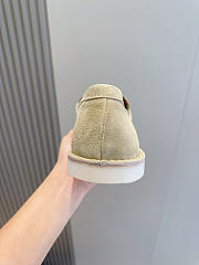 Prada 2025 bleached suede loafers in beige - 4