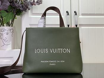 Louis Vuitton Mini Shopper Tote Cowhide leather Khaki M15238