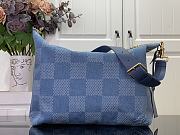 Louis Vuitton Vagabond Hobo Bag Denim Blue - 4