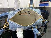 Louis Vuitton Speedy 18 Bandoulière Denim Blue - 6