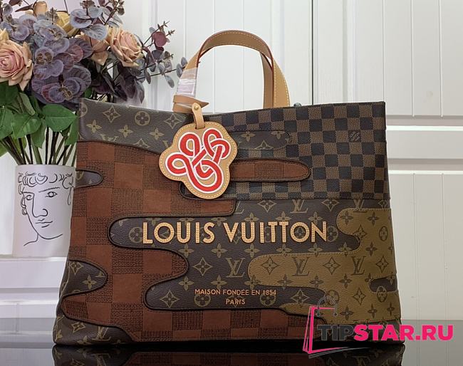 Louis Vuitton Shopper Tote MM Brown M15274 - 1
