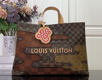 Louis Vuitton Shopper Tote MM Brown M15274