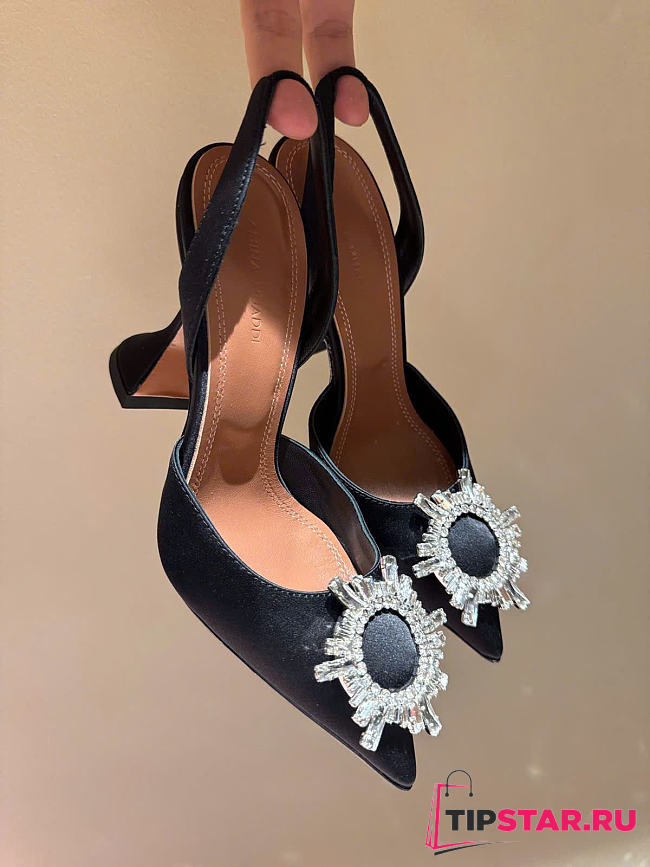 Amina Muaddi Begum Slingback Pumps 9.5 cm - 1
