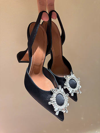 Amina Muaddi Begum Slingback Pumps 9.5 cm