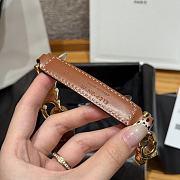 Celine Triomphe Arch Women's Stretch Belt 1.8 cm In Brown - 2