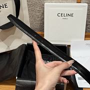 Celine Triomphe Classic Reversible Belt 2.5 cm In Black/White - 6
