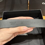 Chanel Twisted Pin Buckle Belt 3 cm In Full Black - 4