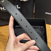 Chanel Twisted Pin Buckle Belt 3 cm In Full Black - 3