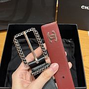 Chanel Twisted Pin Buckle Belt 3 cm In Black - 2