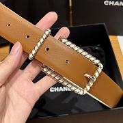 Chanel Twisted Pin Buckle Belt 3 cm In Brown - 4