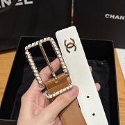 Chanel Twisted Pin Buckle Belt 3 cm In Brown - 2