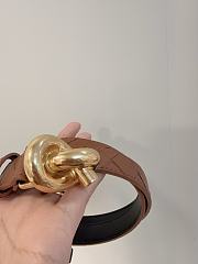 Bottega Veneta Knot belt features an intrecciato-woven 03 - 2