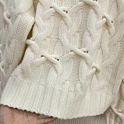 Chanel hand-crocheted cashmere pullover sweater in white - 6