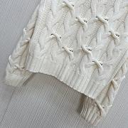 Chanel hand-crocheted cashmere pullover sweater in white - 4