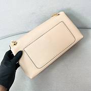 Prada Doux medium leather shoulder bag beige - 5