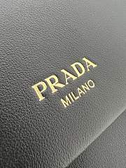Prada Doux medium leather shoulder bag black - 3