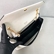 Prada Doux medium leather shoulder bag white - 5