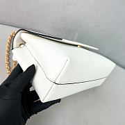 Prada Doux medium leather shoulder bag white - 4