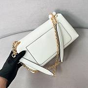 Prada Doux medium leather shoulder bag white - 3
