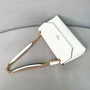 Prada Doux medium leather shoulder bag white - 2