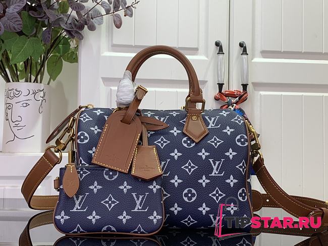 Louis Vuitton Speedy P9 Bandoulière 25 bag Indigo Blue - 1